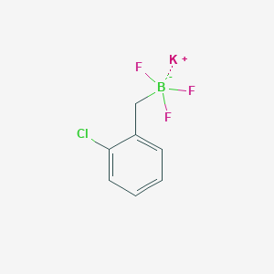molecular formula C7H6BClF3K B2967220 Potassium [(2-chlorophenyl)methyl]trifluoroboranuide CAS No. 2126821-80-3