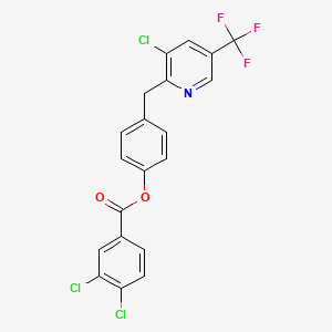 4-{[3-Chloro-5-(trifluoromethyl)-2-pyridinyl]methyl}phenyl 3,4-dichlorobenzenecarboxylate