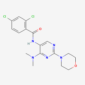 2,4-dichloro-N-(4-(dimethylamino)-2-morpholinopyrimidin-5-yl)benzamide