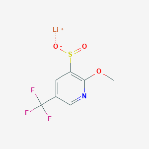 Lithium;2-methoxy-5-(trifluoromethyl)pyridine-3-sulfinate