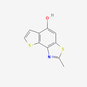 molecular formula C10H7NOS2 B2967252 2-methylthieno[3',2':5,6]benzo[1,2-d]thiazol-5-ol CAS No. 294668-48-7