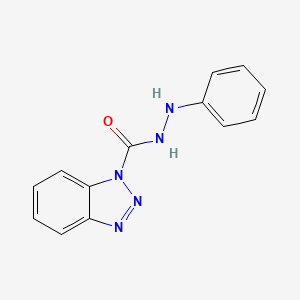 molecular formula C13H11N5O B2967255 N'-Phenyl-1H-1,2,3-benzotriazole-1-carbohydrazide CAS No. 303776-22-9