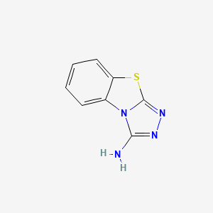 molecular formula C8H6N4S B2967263 Benzo[4,5]thiazolo[2,3-c][1,2,4]triazol-3-amine CAS No. 105873-32-3