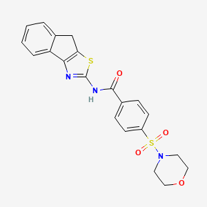 N-(8H-indeno[1,2-d]thiazol-2-yl)-4-(morpholinosulfonyl)benzamide