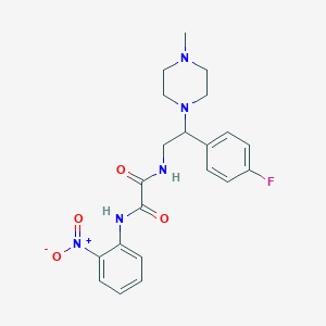 N1-(2-(4-fluorophenyl)-2-(4-methylpiperazin-1-yl)ethyl)-N2-(2-nitrophenyl)oxalamide