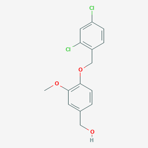 {4-[(2,4-Dichlorobenzyl)oxy]-3-methoxyphenyl}methanol