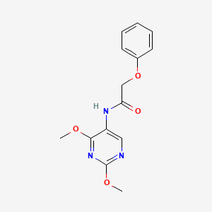 molecular formula C14H15N3O4 B2967317 N-(2,4-dimethoxypyrimidin-5-yl)-2-phenoxyacetamide CAS No. 1448137-48-1