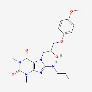 8-(butylamino)-7-(2-hydroxy-3-(4-methoxyphenoxy)propyl)-1,3-dimethyl-1H-purine-2,6(3H,7H)-dione
