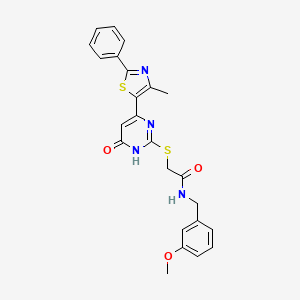 molecular formula C24H22N4O3S2 B2967326 N-(3-chloro-2-methylphenyl)-N'-[1-(propylsulfonyl)-2,3-dihydro-1H-indol-6-yl]urea CAS No. 1115900-99-6