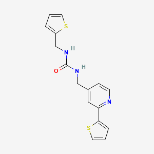 1-((2-(Thiophen-2-yl)pyridin-4-yl)methyl)-3-(thiophen-2-ylmethyl)urea
