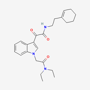 N-[2-(cyclohexen-1-yl)ethyl]-2-[1-[2-(diethylamino)-2-oxoethyl]indol-3-yl]-2-oxoacetamide