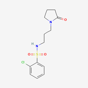 2-Chloro-N-[3-(2-oxo-1-pyrrolidinyl)propyl]-benzenesulfonamide