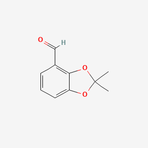 molecular formula C10H10O3 B2967365 2,2-Dimethylbenzo[d][1,3]dioxole-4-carbaldehyde CAS No. 134817-17-7