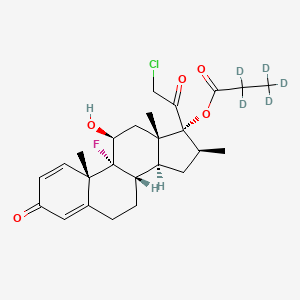molecular formula C25H32ClFO5 B2967380 Clobetasol-17-propionate-D5 CAS No. 2280940-18-1