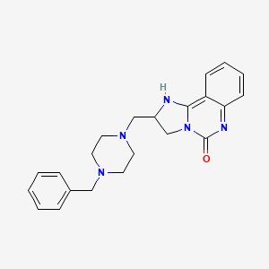 2-[(4-benzylpiperazino)methyl]-2,6-dihydroimidazo[1,2-c]quinazolin-5(3H)-one
