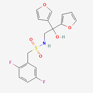 1-(2,5-difluorophenyl)-N-(2-(furan-2-yl)-2-(furan-3-yl)-2-hydroxyethyl)methanesulfonamide
