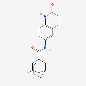molecular formula C20H24N2O2 B2967395 N-(2-oxo-1,2,3,4-tetrahydroquinolin-6-yl)adamantane-1-carboxamide CAS No. 921914-35-4