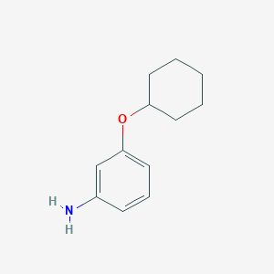 molecular formula C12H17NO B2967400 3-(Cyclohexyloxy)aniline CAS No. 109421-10-5