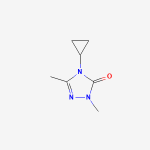 molecular formula C7H11N3O B2967402 4-cyclopropyl-1,3-dimethyl-4,5-dihydro-1H-1,2,4-triazol-5-one CAS No. 2202327-51-1