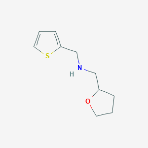 molecular formula C10H15NOS B2967405 (Tetrahydro-furan-2-ylmethyl)-thiophen-2-ylmethyl-amine CAS No. 351436-86-7