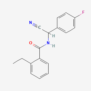 N-[Cyano-(4-fluorophenyl)methyl]-2-ethylbenzamide