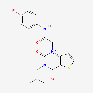 molecular formula C18H18FN3O3S B2967431 N-(4-fluorophenyl)-2-[3-(2-methylpropyl)-2,4-dioxo-1H,2H,3H,4H-thieno[3,2-d]pyrimidin-1-yl]acetamide CAS No. 1260917-95-0