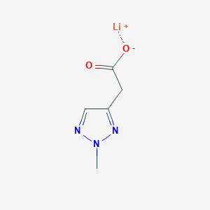 molecular formula C5H6LiN3O2 B2967490 Lithium;2-(2-methyltriazol-4-yl)acetate CAS No. 2137582-87-5