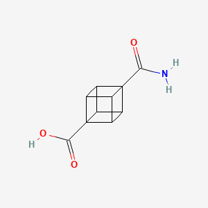 molecular formula C10H9NO3 B2967503 4-Carbamoylcubane-1-carboxylic acid CAS No. 127457-59-4