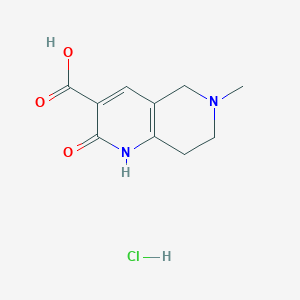 B2967514 6-Methyl-2-oxo-1,2,5,6,7,8-hexahydro-1,6-naphthyridine-3-carboxylic acid hydrochloride CAS No. 1195656-46-2