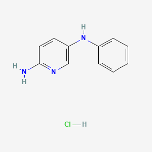 molecular formula C11H12ClN3 B2967557 N5-phenylpyridine-2,5-diamine hydrochloride CAS No. 1955524-40-9