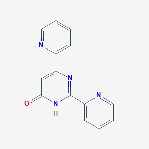 molecular formula C14H10N4O B2967568 2,6-Di(2-pyridinyl)-4-pyrimidinol CAS No. 10239-68-6