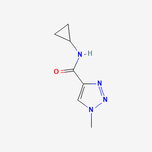 molecular formula C7H10N4O B2967583 N-cyclopropyl-1-methyl-1H-1,2,3-triazole-4-carboxamide CAS No. 1796862-05-9