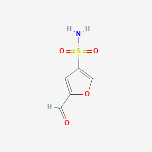 molecular formula C5H5NO4S B2967635 5-Formylfuran-3-sulfonamide CAS No. 2230804-38-1