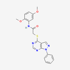 N-(2,5-dimethoxyphenyl)-2-((1-phenyl-1H-pyrazolo[3,4-d]pyrimidin-4-yl)thio)acetamide