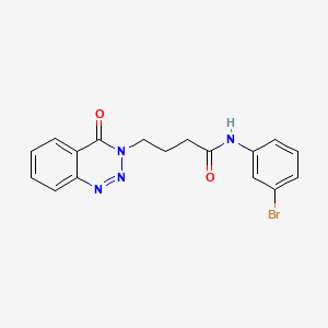 N-(3-bromophenyl)-4-(4-oxo-1,2,3-benzotriazin-3-yl)butanamide