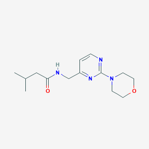 3-methyl-N-((2-morpholinopyrimidin-4-yl)methyl)butanamide