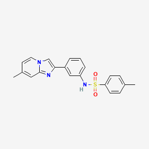 4-methyl-N-(3-(7-methylimidazo[1,2-a]pyridin-2-yl)phenyl)benzenesulfonamide