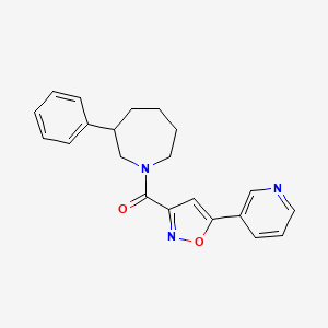 (3-Phenylazepan-1-yl)(5-(pyridin-3-yl)isoxazol-3-yl)methanone