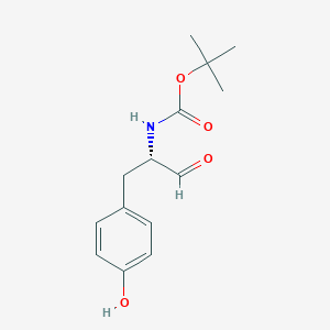 Tert-butyl N-[(2S)-1-(4-hydroxyphenyl)-3-oxopropan-2-YL]carbamate