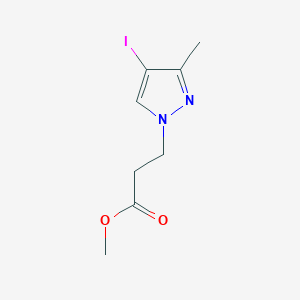 molecular formula C8H11IN2O2 B2967710 Methyl 3-(4-iodo-3-methyl-1H-pyrazol-1-yl)propanoate CAS No. 1354704-26-9