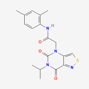 molecular formula C18H20N4O3S B2967808 N-(2,4-dimethylphenyl)-2-(6-isopropyl-5,7-dioxo-6,7-dihydroisothiazolo[4,3-d]pyrimidin-4(5H)-yl)acetamide CAS No. 1251604-10-0