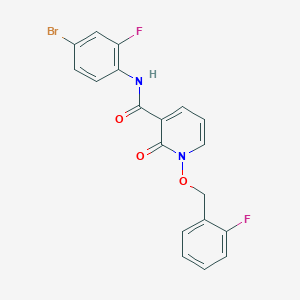 molecular formula C19H13BrF2N2O3 B2967831 N-(4-bromo-2-fluorophenyl)-1-((2-fluorobenzyl)oxy)-2-oxo-1,2-dihydropyridine-3-carboxamide CAS No. 868679-02-1