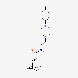 molecular formula C23H32FN3O B2967844 N-{2-[4-(4-fluorophenyl)piperazin-1-yl]ethyl}adamantane-1-carboxamide CAS No. 1049345-95-0