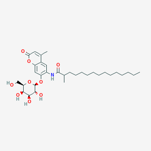 molecular formula C32H49NO9 B029680 6-Hexadecanoylamino-4-methylumbelliferyl-galactopyranoside CAS No. 94452-17-2