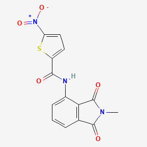 molecular formula C14H9N3O5S B2968018 N-(2-methyl-1,3-dioxoisoindolin-4-yl)-5-nitrothiophene-2-carboxamide CAS No. 681227-30-5