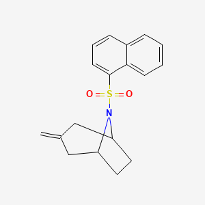 molecular formula C18H19NO2S B2968085 (1R,5S)-3-methylene-8-(naphthalen-1-ylsulfonyl)-8-azabicyclo[3.2.1]octane CAS No. 2319874-74-1