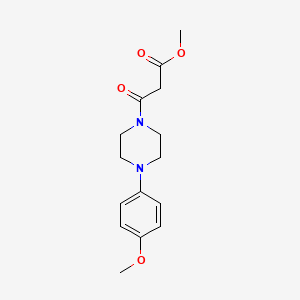 molecular formula C15H20N2O4 B2968092 Methyl 3-[4-(4-methoxyphenyl)piperazin-1-yl]-3-oxopropanoate CAS No. 303151-62-4