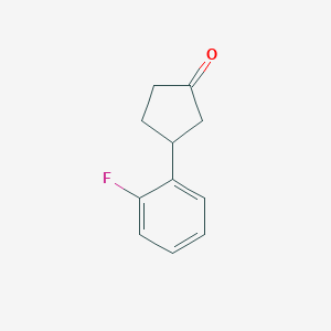molecular formula C11H11FO B2968102 3-(2-Fluorophenyl)cyclopentanone CAS No. 1181615-31-5