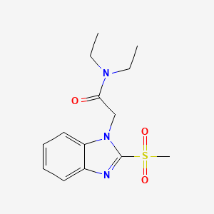 molecular formula C14H19N3O3S B2968107 N,N-diethyl-2-(2-methanesulfonyl-1H-1,3-benzodiazol-1-yl)acetamide CAS No. 886922-49-2