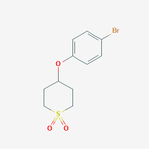 molecular formula C11H13BrO3S B2968109 4-(4-Bromophenoxy)-1lambda6-thiane-1,1-dione CAS No. 2001951-51-3